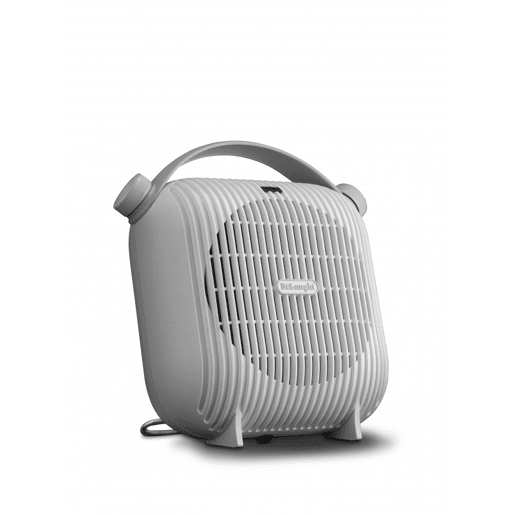 Aquecedor com ventilador De'Longhi HFS30B24. Aquecedor eléctrico com termóstato. Potência regulável. Protecção anti-gotejamento. 2400 W