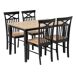 Beliani Conjunto de comedor HOUSTON Beliani Conjunto de comedor HOUSTON Negro
