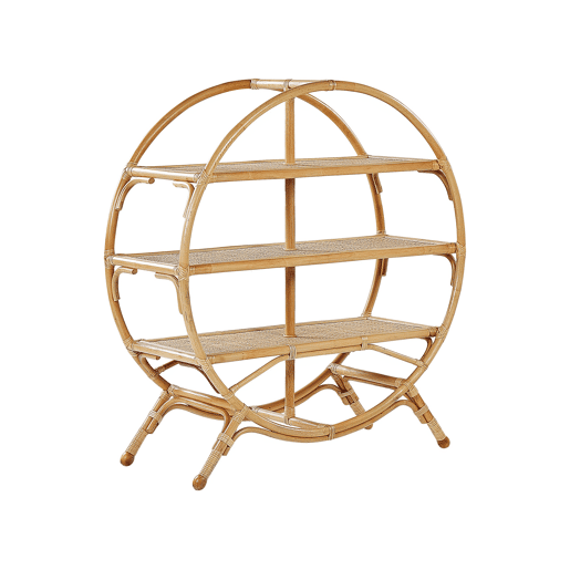 Estante com 3 prateleiras TUVALU II Rattan 109 cm Natural