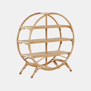 Estante com 3 prateleiras TUVALU II Rattan 109 cm Natural