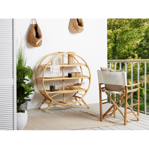 Estante com 3 prateleiras TUVALU II Rattan 109 cm Natural