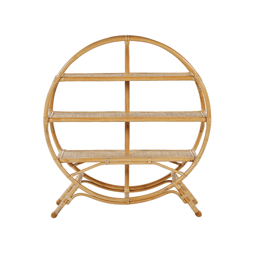 Estante com 3 prateleiras TUVALU II Rattan 109 cm Natural