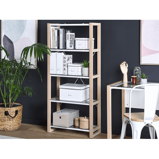 Estante com 4 prateleiras JENKS 152 cm Branco