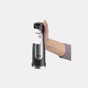 Minipimer MQ7035XBI Braun - Varinha Minipimer. Tecnologia anti-respingos. Sistema Easy Click. 1.000 W. 600 ml. Cor branca