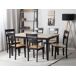 Beliani Conjunto de comedor GEORGIA Beliani Conjunto de comedor GEORGIA Negro