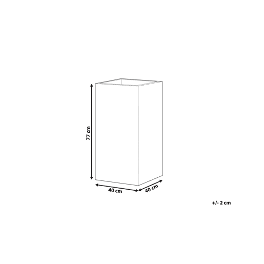 Vaso DION 40 cm Preto