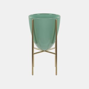Beliani Vaso alto para plantas LEFKI