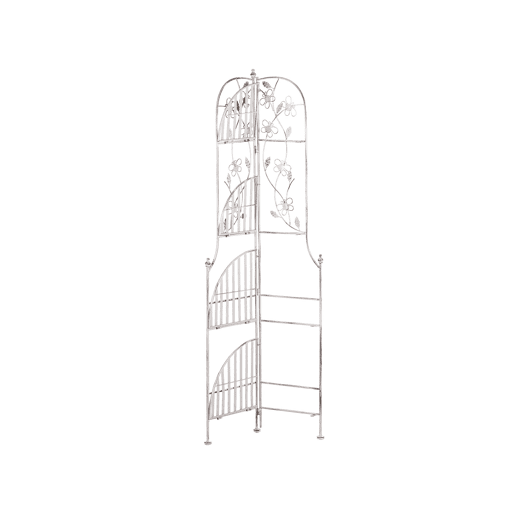 Estante de canto BIELLA Dobrável Metal Branco