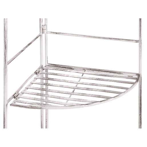 Estante de canto BIELLA Dobrável Metal Branco