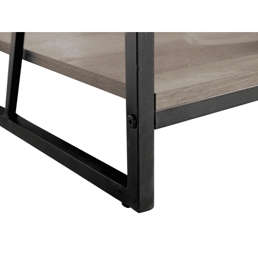 Estante com 5 prateleiras FORRES 184 cm CastanhoPreto
