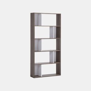 Estante com 5 prateleiras ORILLA 174 cm Castanho escuro