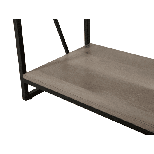 Estante com 4 prateleiras FORRES 143 cm CastanhoPreto