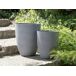 Beliani Conjunto de 2 macetas CROTON Beliani Conjunto de 2 macetas CROTON Gris Claro