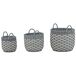 Beliani Conjunto de 3 macetas GEFIRA Beliani Conjunto de 3 macetas GEFIRA Blanco/ Beige