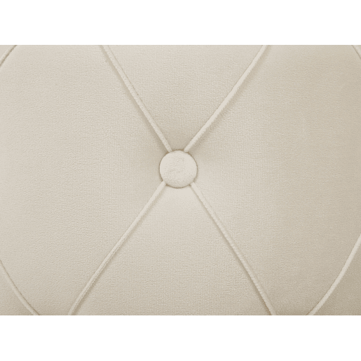 Conjunto de 2 tamboretes com arrumação PUEBLO Veludo Branco 4033 cm 4033 cm 4436 cm