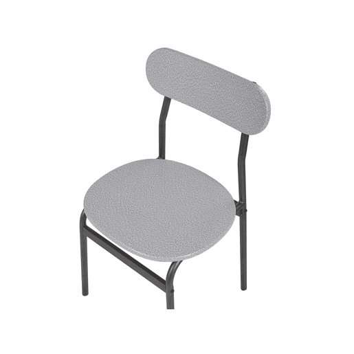Conjunto de refeição VELDEN Cinzento claro 4 lugares