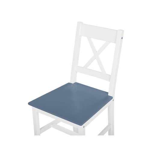 Conjunto de refeição MOANA Pinho Branco 4 lugares