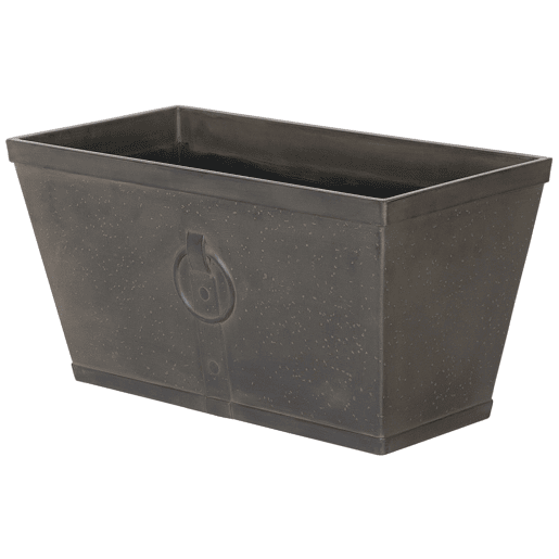 Beliani Conjunto de 2 vasos para plantas PORIA