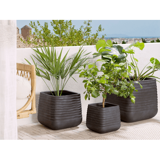 Vaso PARIKIA 46 cm Preto