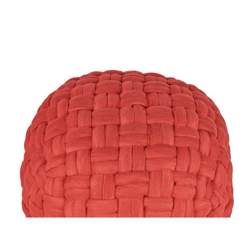Pufe HOPA Veludo Vermelho 45 cm 45 cm 35 cm