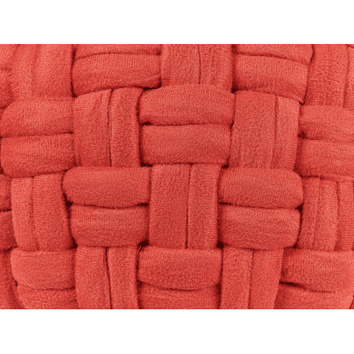Pufe HOPA Veludo Vermelho 45 cm 45 cm 35 cm