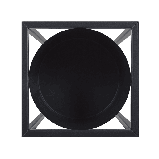 Vaso alto para plantas IDRA Metal 15 cm Preto