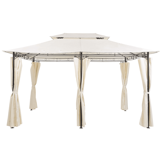 Pérgola de Jardim COLOS Metal 400 cm 300 cm Creme