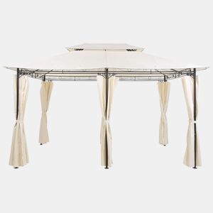 Pérgola de Jardim COLOS Metal 400 cm 300 cm Creme