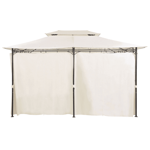 Pérgola de Jardim COLOS Metal 400 cm 300 cm Creme