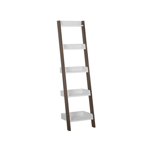 Estante com 5 prateleiras MOBILE DUO 166 cm CastanhoBranco