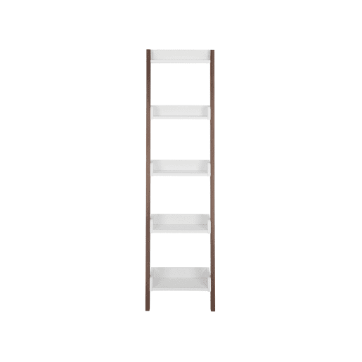 Estante com 5 prateleiras MOBILE DUO 166 cm CastanhoBranco