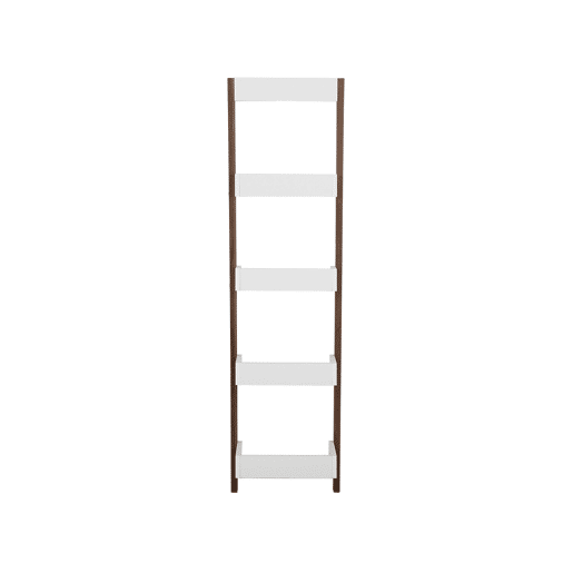 Estante com 5 prateleiras MOBILE DUO 166 cm CastanhoBranco