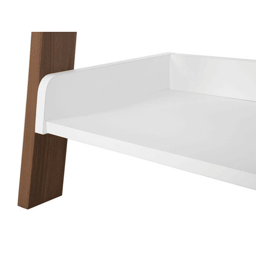 Estante com 5 prateleiras MOBILE DUO 166 cm CastanhoBranco