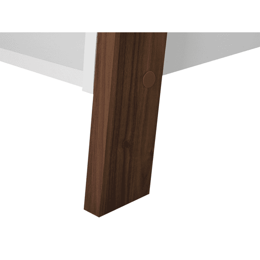 Estante com 5 prateleiras MOBILE DUO 166 cm CastanhoBranco