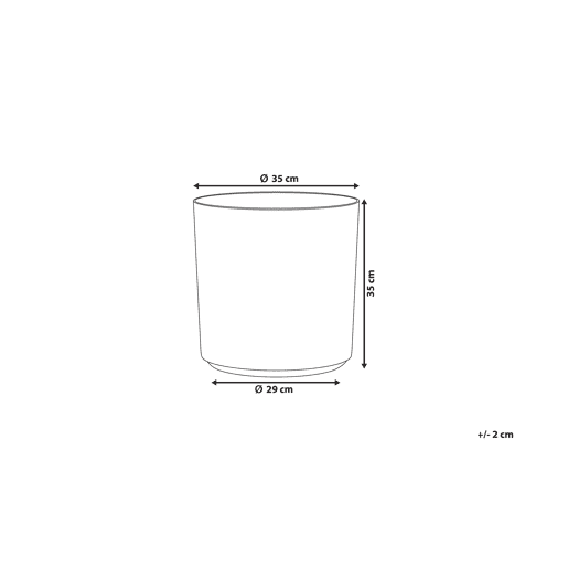 Vaso VAGIA 35 cm Cinzento Vaso VAGIA 35 cm Cinzento