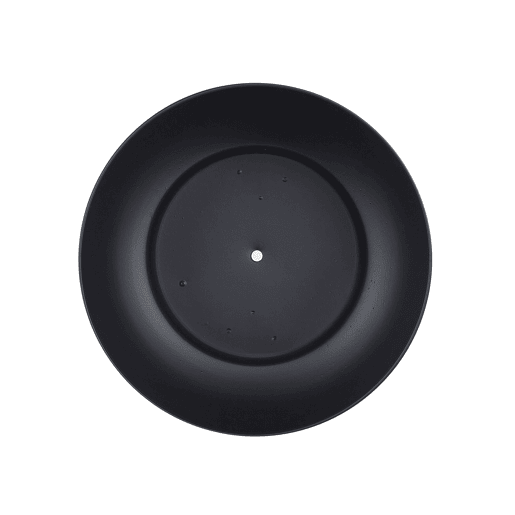 Vaso alto para plantas AGROS Metal 30 cm Preto