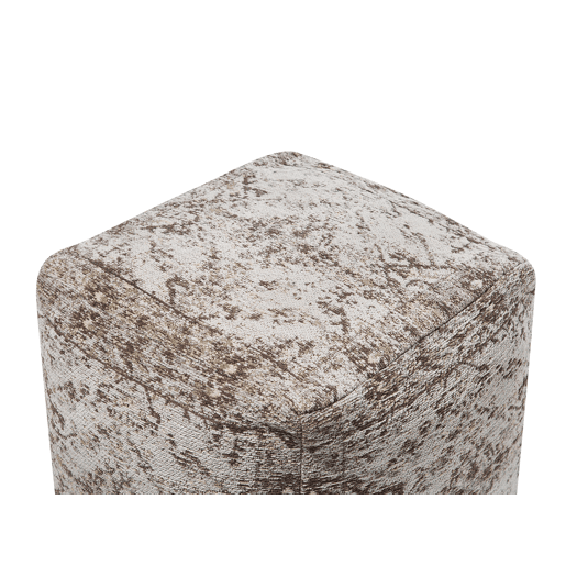 Pufe MEERUT Algodão Taupe 40 cm 40 cm 40 cm