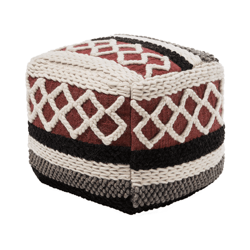 Pufe SAGAR Algodão Multicolor 48 cm 48 cm 42 cm Pufe SAGAR Algodão Multicolor 48 cm 48 cm 42 cm
