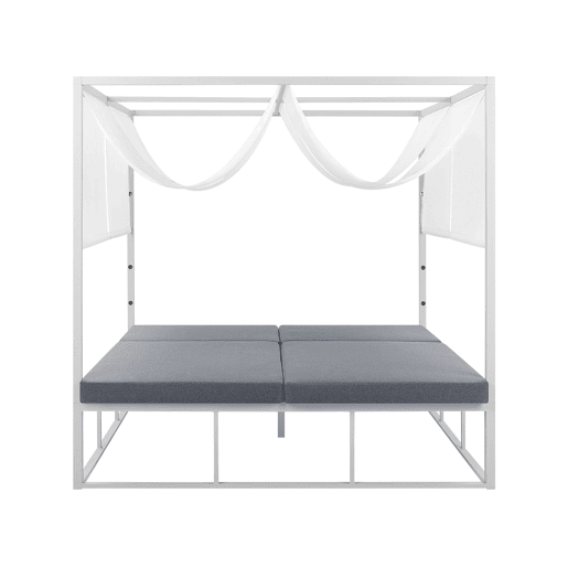 Cama de jardim PALLANZA Metal Branco