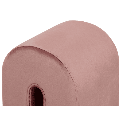 Pufe de veludo cor-de-rosa 35 x 42 cm MODOC