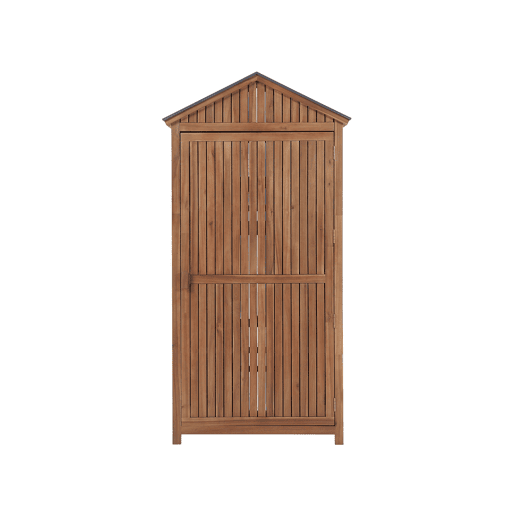 Armário de jardim SAVOCA Madeira de acácia 100 cm 40 cm Castanho