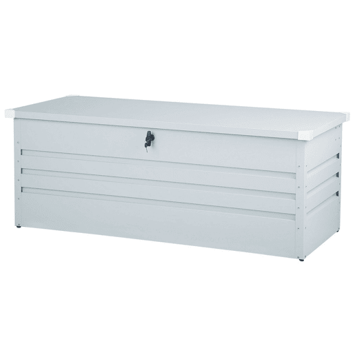 Caixa de arrumação CEBROSA Metal 165 cm 70 cm Cinzento claro
