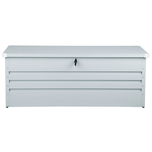 Caixa de arrumação CEBROSA Metal 165 cm 70 cm Cinzento claro