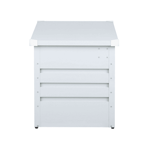 Caixa de arrumação CEBROSA Metal 165 cm 70 cm Cinzento claro