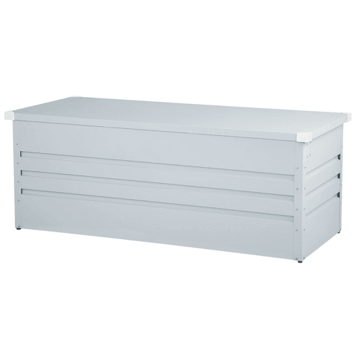 Caixa de arrumação CEBROSA Metal 165 cm 70 cm Cinzento claro