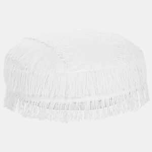 Pufe OULAD Algodão Branco 50 cm 50 cm 20 cm