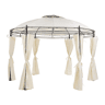 Pérgola de Jardim SAFARA Metal 368 cm 368 cm Creme