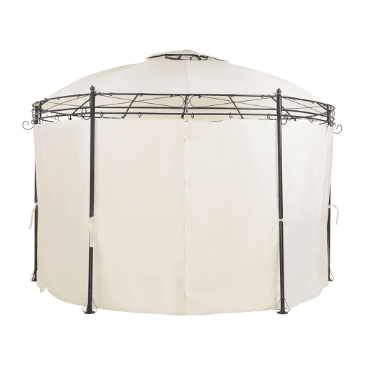 Pérgola de Jardim SAFARA Metal 368 cm 368 cm Creme