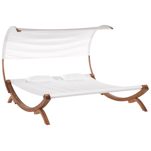 Espreguiçadeira com almofada TERAMO Branco creme
