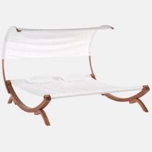 Espreguiçadeira com almofada TERAMO Branco creme